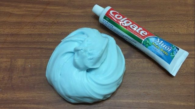 Слайм из зубной пасты